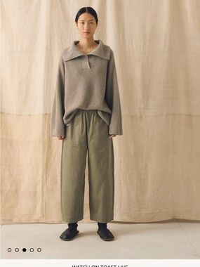 Toast organic cord barrel leg pants- XXS in pear